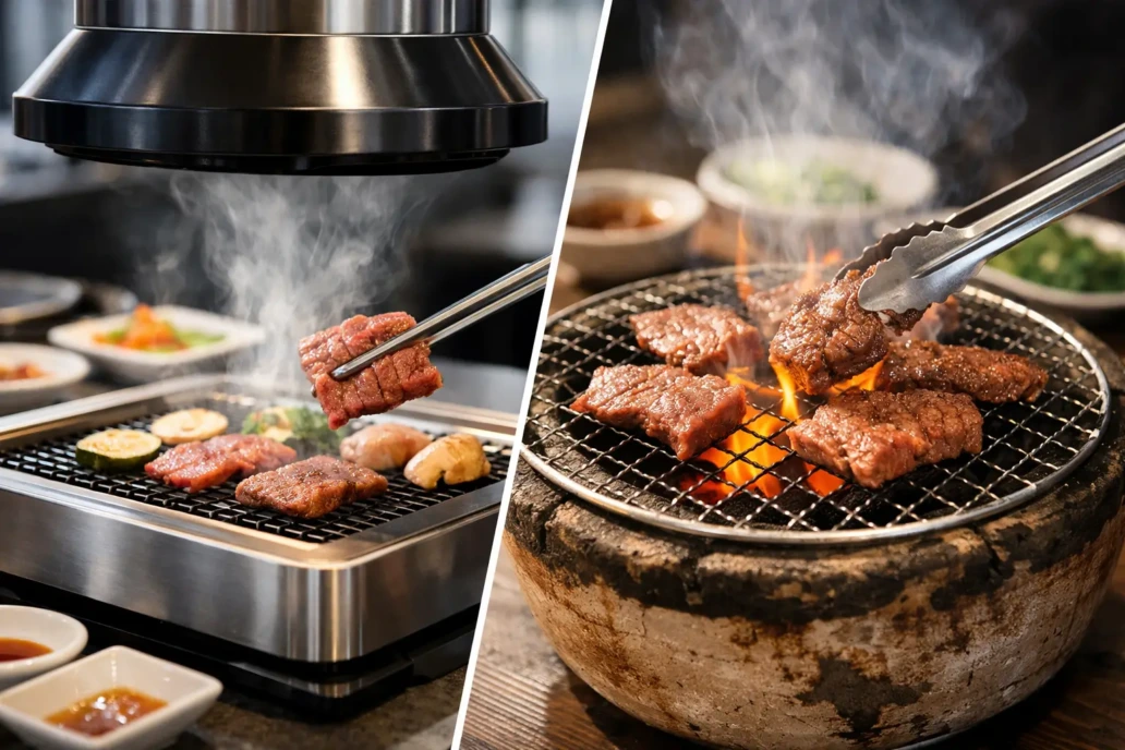 無煙ロースター と 炭火ロースター 比較の判断基準