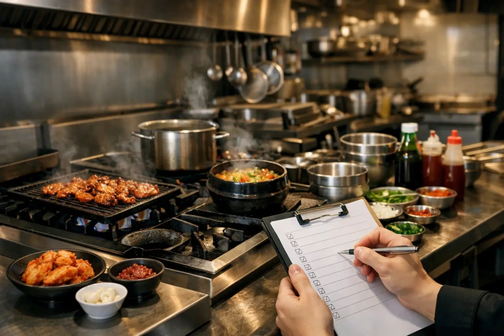 韓国料理店 厨房備品 チェックリスト完全版